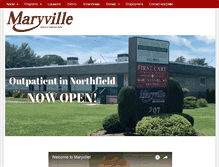 Tablet Screenshot of maryvillenj.org
